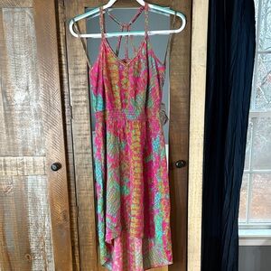 Charlie Jade Pink and Gold Strappy Dress